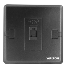 W1TS3C Metallic Black (Telephone Socket) 